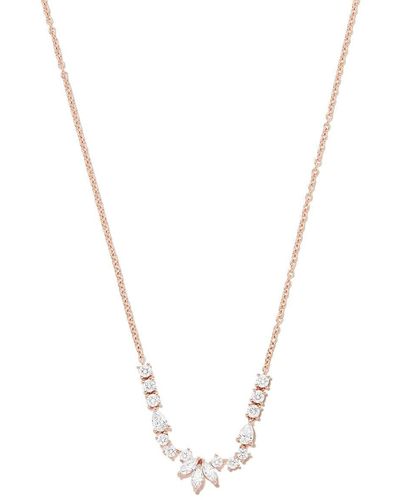 Anita Ko 18kt Rose Gold Grace Diamond Necklace - White