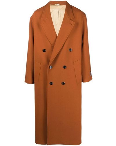 Gucci Notched-collar Double-breasted Coat - Brown