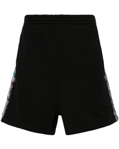 Missoni Chevron-knit Cotton Track Shorts - Black