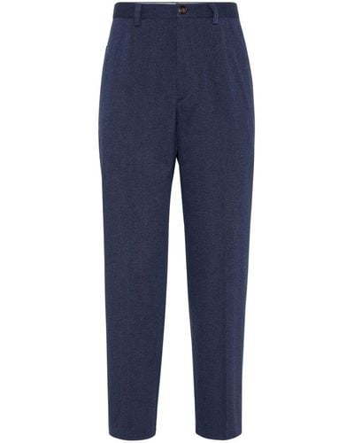 Brunello Cucinelli Pantalones ajustados - Azul