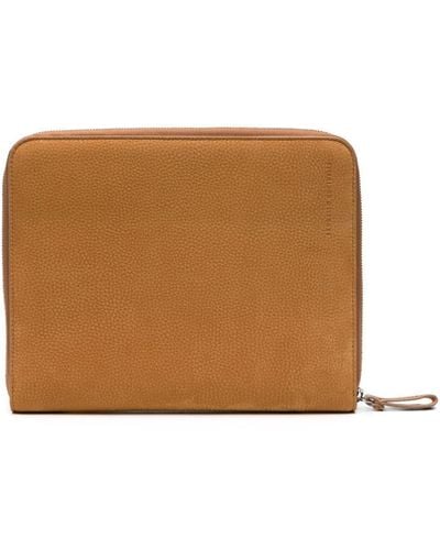 Brunello Cucinelli Nubuck-leather Ipad Case - Brown