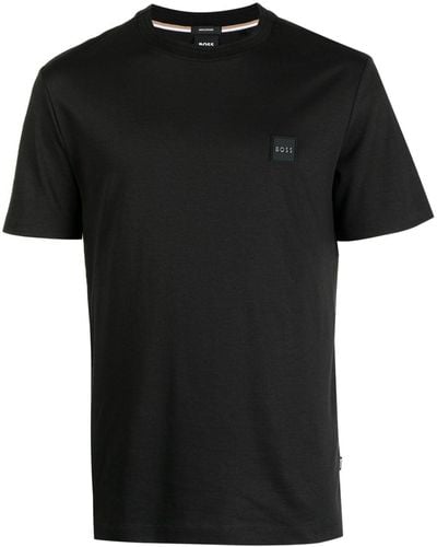 BOSS Camiseta con parche del logo - Negro