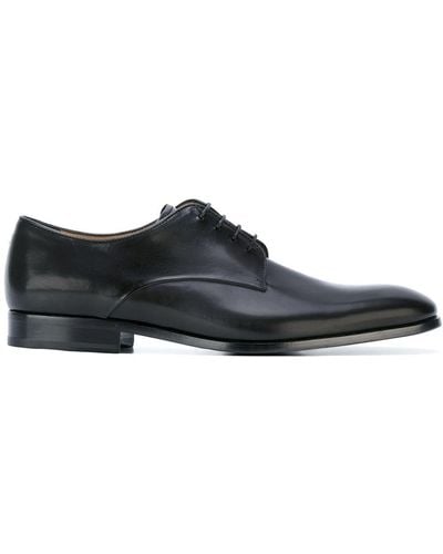 Giorgio Armani Classic Derby Shoes - Black