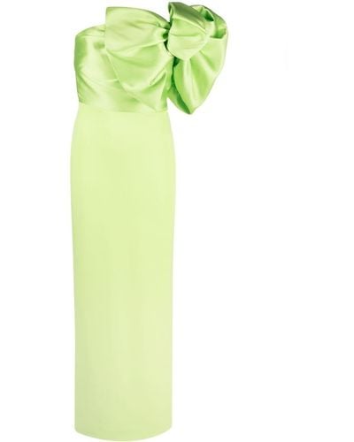 Solace London Asymmetrische Maxi-jurk - Groen