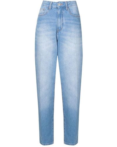 Osklen High-waisted Barrel-leg Jeans - Blue