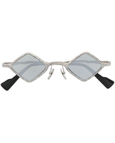 Kuboraum Diamond-frame Tinted Sunglasses - Brown