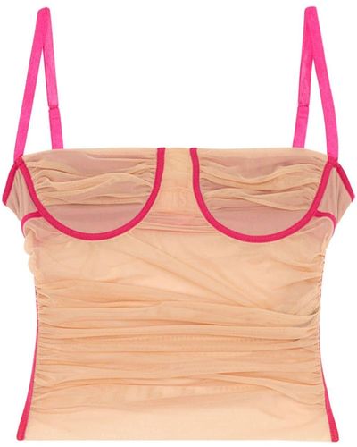 DIESEL T-hailyna Ruched Camisole Top - Pink
