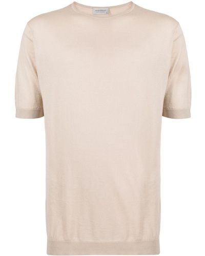 John Smedley T-shirt Belden en coton - Neutre
