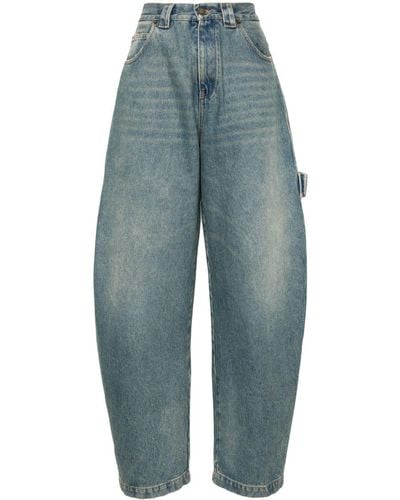 DARKPARK Weite Audrey High-Rise-Jeans - Blau