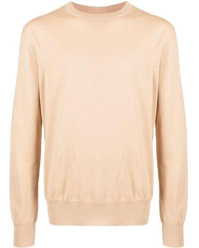 Jil Sander Crew Neck Knitted Sweater - Natural