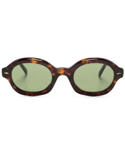 Retrosuperfuture Marzo Oval-frame Sunglasses - Green