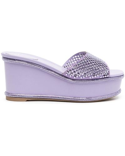 Purple Rene Caovilla Heels for Women | Lyst