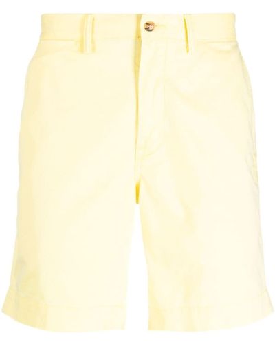 Polo Ralph Lauren Shorts Met Geborduurd Logo - Geel