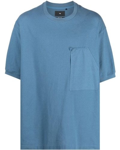 Y-3 ポケット Tシャツ - ブルー