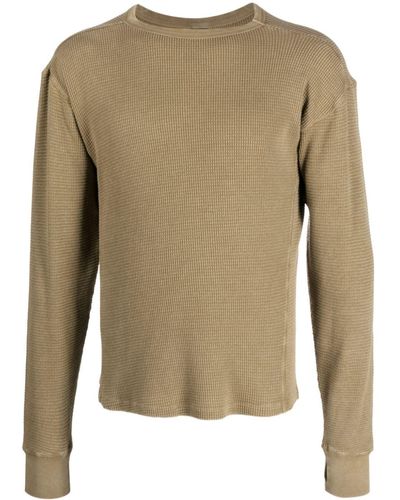 Entire studios Round-neck Organic Cotton Sweater - Natural