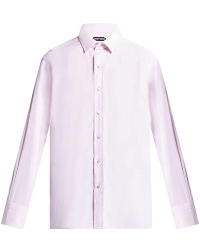 Tom Ford Cotton Poplin Shirt - Pink