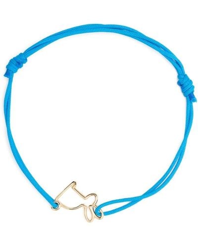 Aliita Bracelet Conejito en or 9ct - Bleu