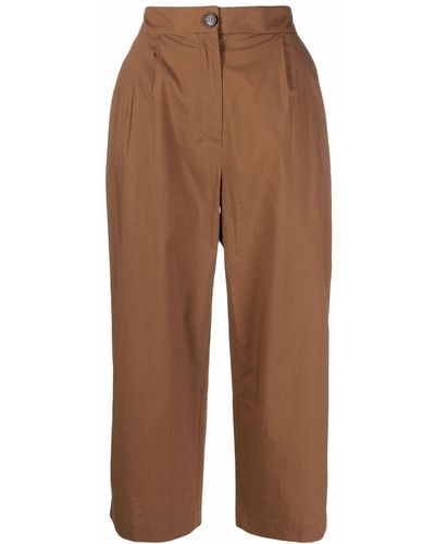 Woolrich Cropped Leg Trousers - Brown