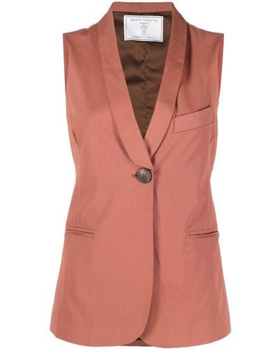Societe Anonyme Single-breasted Cotton Waistcoat - Pink