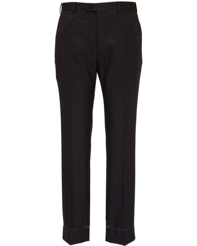 Brioni Straight-leg Tailored Wool Pants - Black