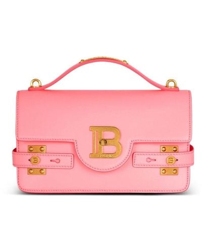 Balmain B-Buzz 24 Handtasche aus Leder - Pink