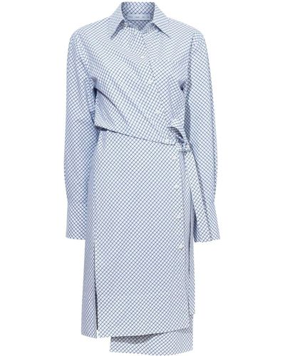 Proenza Schouler Kleid mit Karomuster - Blau