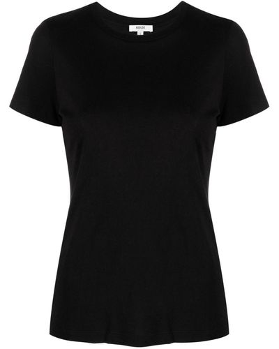 Agolde Round-neck Short-sleeve T-shirt - Black