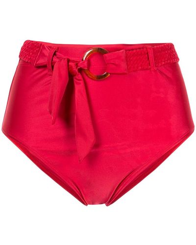 Duskii Bas de bikini à taille haute - Rouge