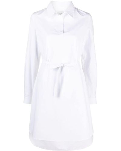 Claudie Pierlot Robe-chemise Pia en popeline - Blanc