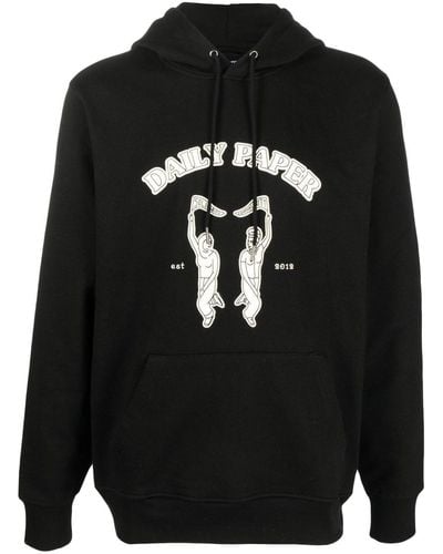 Daily Paper Noma Graphic-print Hoodie - Black
