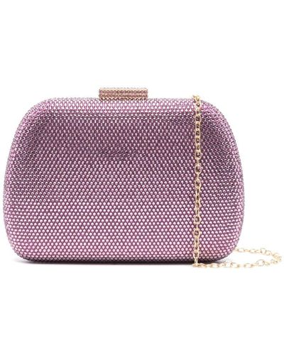 Serpui Ang Crystal-embellished Clutch Bag - Purple