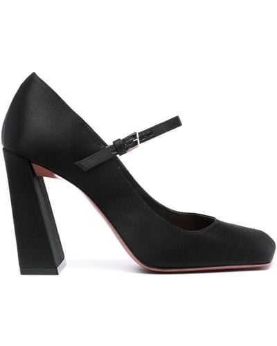 AMINA MUADDI Mary Jane Leather Court Shoes - Black