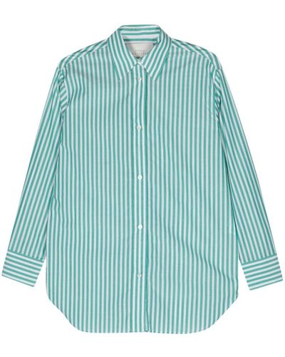Studio Nicholson Striped Cotton Shirt - Blue