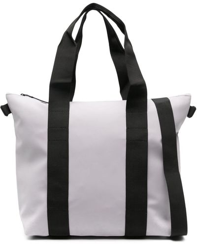 Rains Bolso shopper mini con logo en relieve - Negro