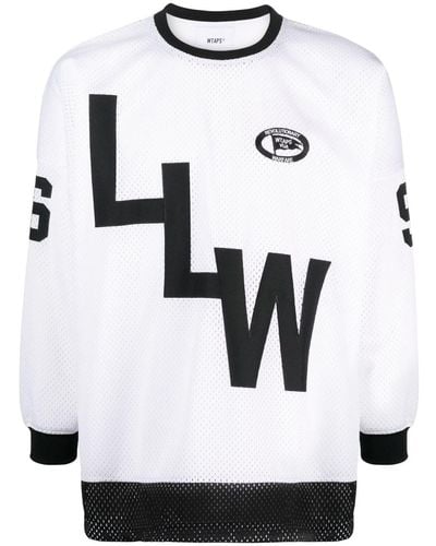 WTAPS Graphic-print Long-sleeve Top - White