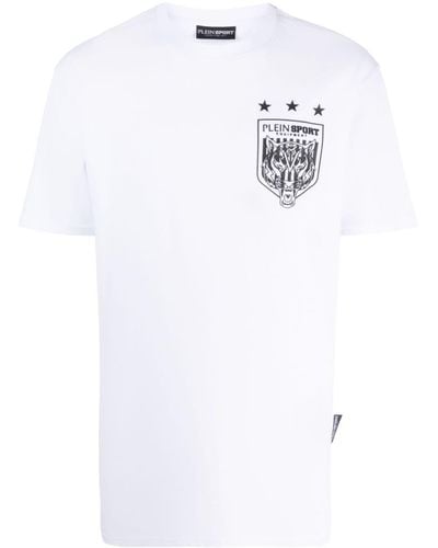 Philipp Plein T-shirt Tiger Crest Edition - Bianco