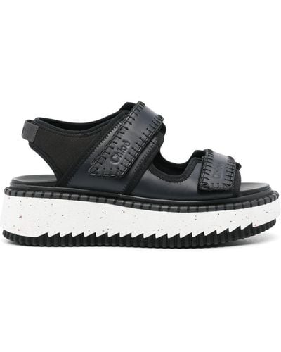 Chloé Lilli Leather Sandals - ブラック