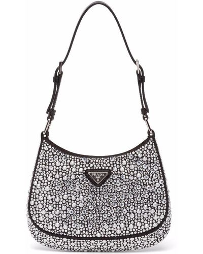 Prada Emblème Saffiano Leather Shoulder Bag - Farfetch