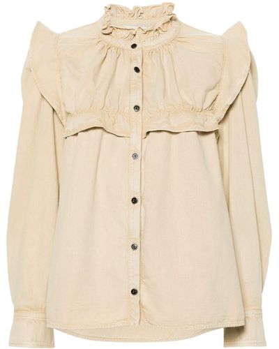 Isabel Marant Idety Cotton Blouse - Natural