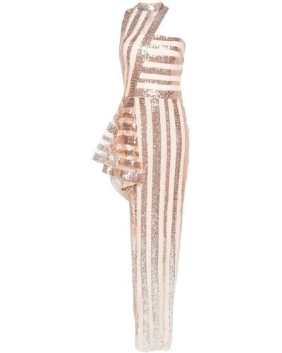 Gemy Maalouf Sequin-embellished Maxi Dress - White