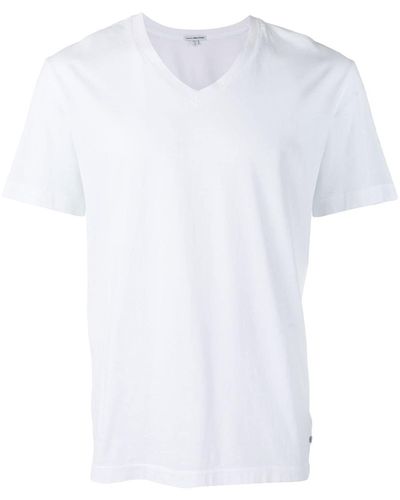 James Perse T-shirt Met V-hals - Wit