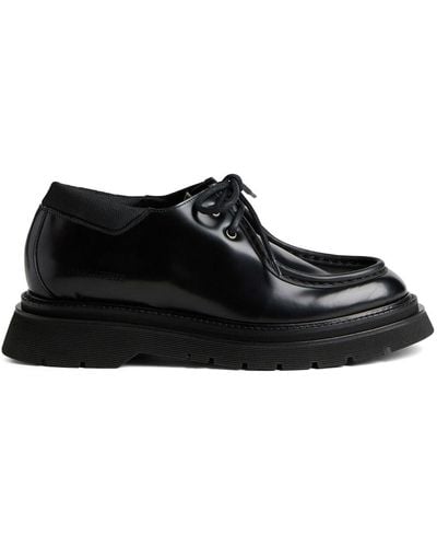 DSquared² Lace-up Patent Leather Loafers - ブラック