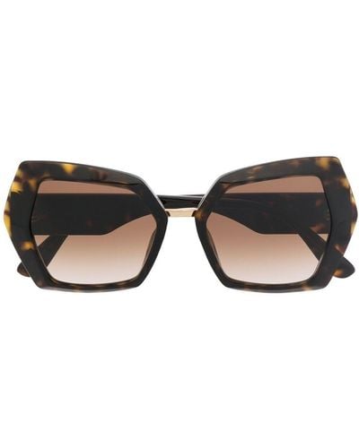 Dolce & Gabbana Tortoiseshell-effect Tinted Sunglasses - Brown