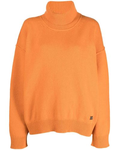 DSquared² Roll-neck Knitted Jumper - Orange