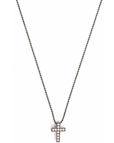 DSquared² Halskette mit Kreuzanhänger - Mettallic