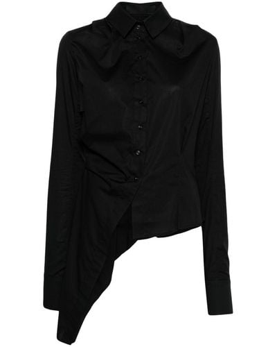 Marc Le Bihan Camicia asimmetrica - Nero