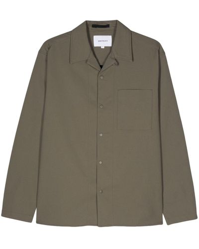 Norse Projects Carten Solotex キャンプカラーシャツ - グリーン