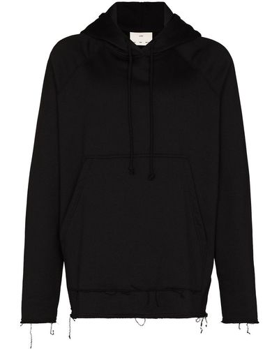 Song For The Mute Clown Raw Print Hooded Sweatshirt - Black