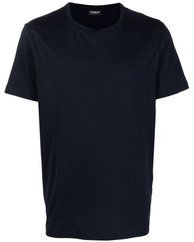 Dondup Camiseta con logo bordado - Azul