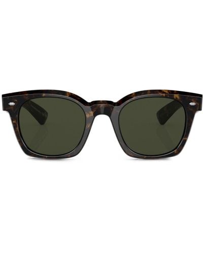 Oliver Peoples Merceaux Square Sunglasses - Green